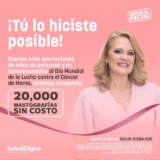 20,000 Mastografías GRATIS en Salud Digna si te registras