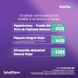 En Salud Digna Papanicolau + VPH a $335 y más durante marzo 2026