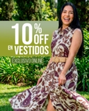 Promo Primavera Salvaje Tentación: 10% de descuento adicional en Vestidos y Sandalias