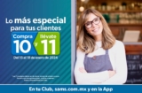 En Sam’s Club Paga 10 y Lleva 11 en productos de despensa y abarrotes
