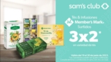 En Sam’s Club 3×2 en tés e infusiones Member’s Mark