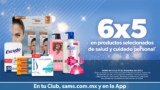 En Sam’s Club 6×5 en productos de cuidado personal y salud participantes