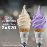 2 conos de helado de vainilla o taro a sólo $20 hoy en Sam’s Club
