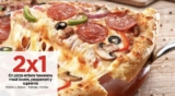 Promoción Sams Club Hot Sale 2020: 2×1 en pizzas en Sams Café