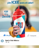 En Sams Club bebida ICEE Jumbo de 32 oz. a 2x$59