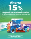 15% de ahorro en productos de despensa, bebidas, limpieza y más en la tienda en línea de Sam’s Club