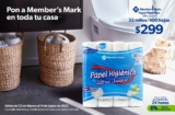 Promociones Sam’s Club en Papel higiénico Member’s Mark, servilletas y más