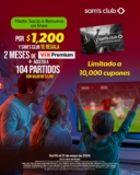 Renueva en Sam’s Club tu Membresía PLUS y recibe 2 meses de Vix Premium + acceso a 104 partidos