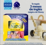 Compra una lata de Nido Forticrece de 2,52kg en Sam’s Club y obtén GRATIS 3 meses de inglés Mágico de Disney
