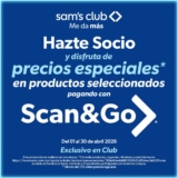 En Sam’s Club 10% de ahorro en productos seleccionados con Scan&Go