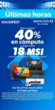 Socio Fest Sam’s Club: Hasta 40% de descuento en cómputo + hasta 18 msi hoy