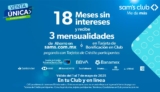 Venta Única Día de las Madres Sam’s Club: 18 meses sin intereses + 3 de bonificación