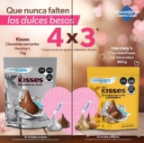 Promo San Valentín Sam’s Club: 4×3 en chocolates Kisses seleccionados