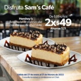 Sams Club ofertas San Valentín: lleva 2 papas, cheesecake o chicken roll a precio especial en Sams Café