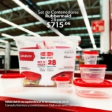 En Sam’s Club set de contenedores Rubbermaid 28 piezas a $715