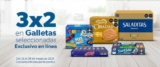 3×2 en galletas en Sams Club del 24 al 28 de marzo