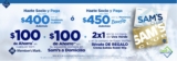 Sam’s Club promo Membresía Navidad 2020: $100 de descuento + 2×1 en uvas y más
