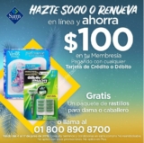 En Sams Club Hazte socio o renueva tu membresía en línea y ahorra $100 y llévate gratis un paquete