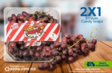 2×1 en uva roja Candy Snaps en Sams Club