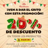 20% de descuento en todos los productos Panini en Sanborns