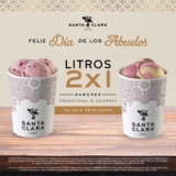 Promoción Santa Clara Día del Abuelo: 2×1 en litros de helado del 24 al 28 de agosto