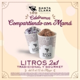 Promoción Santa Clara Día de las Madres: 2×1 en litros de helado este fin de semana