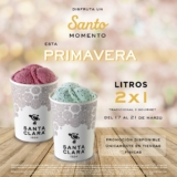 Promoción de Primavera Santa Clara: 2×1 en litros de helado del 17 al 21 de marzo