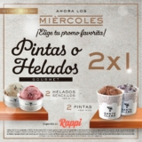 Promoción Santa Clara: 2×1 en pintas o helados gourmet los miércoles