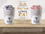 Promoción Santa Clara Año Nuevo: 2×1 en litros de helado del 28 de diciembre al 1 de enero 2023