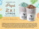 2×1 en litros de helado en Santa Clara este fin de semana por el Día del Padre