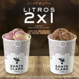2×1 en litros de helado en Santa Clara esta semana