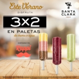 3×2 en paletas de crema o agua en Santa Clara