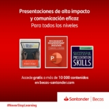 Learning Room Santander Becas: Acceso GRATIS a más de 10.000 libros, podcast y revistas especializadas