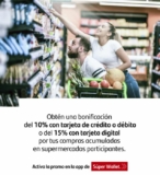 Promo Santander Fiestas Patrias de hasta 15% de bonificación en supermercados