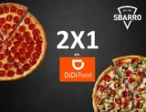 Sbarro 2×1 en pizzas en pedidos por DiDi Food