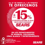 Sears Rebajas Wow 2021: 15% de descuento adicional al pagar con tarjeta Sears