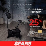 En Sears hasta 25% de descuento en bicicletas Proform