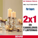 2×1 en candeleros y linternas Pier1 Imports en Sears