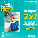 En Sears 2×1 en cojines para sillas marca Pier1