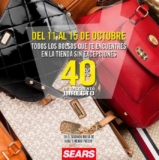 En Sears 40% de descuento en el segundo bolso sin excepciones