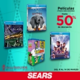 En Sears hasta 50% de descuento en DVDs y Blu-rays