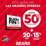Sears Buen Fin 2021: hasta 50% de descuento + 20 msi o 15% adicional
