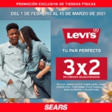 Promoción Sears Levi’s: 3×2 en prendas participantes