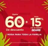 Sears Segundas Rebajas de Verano 2023: ahora hasta 60% de descuento + 15% adicional