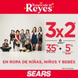 Promoción Sears Reyes Magos: 3×2 en ropa de niños, niñas y bebés y descuentos en juguetes
