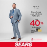 En Sears: Hasta 40% de descuento en ropa formal para caballero tallas plus