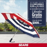 En Sears compra productos Tommy Hilfiger del departamento de bolsas y llévate de regalo un paraguas con valor de $999