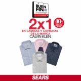 Sears Buen Fin 2020: 2×1 en camisas y corbatas Calvin Klein