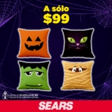 Cojines de Halloween a $99 en Sears