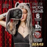 Días de Moda Sears: 10% de descuento directo o 6 msi con tarjetas participantes